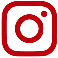 Icono de instagram rojo