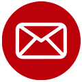 Icono correo color rojo